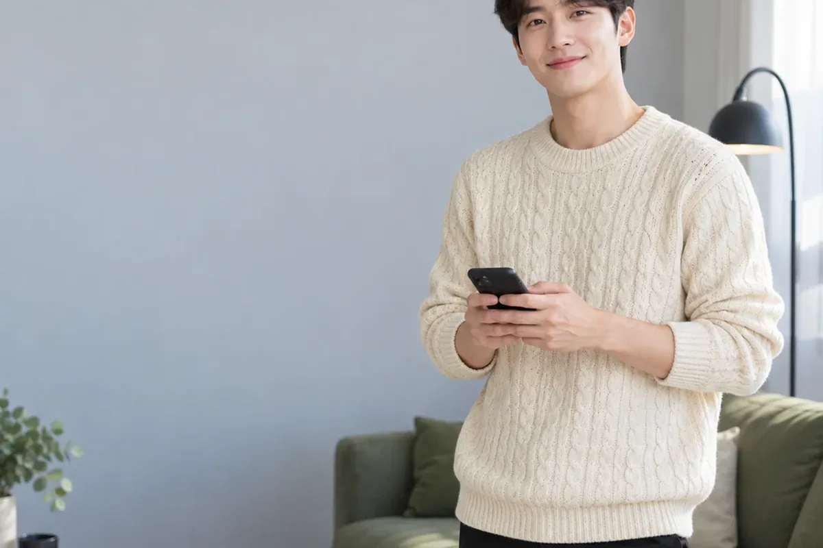 SKT 콘텐츠이용료현금화 한도를 휴대폰에서 확인하는 손 24시 바로